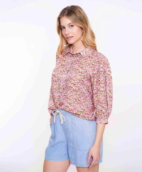 Geisha Blouse Allover Print