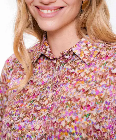 Geisha Blouse Allover Print