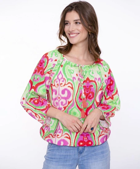 Geisha Blouse Allover Print