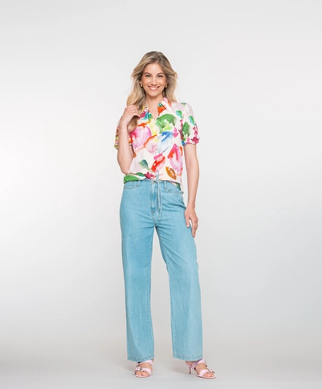 Geisha Blouse Allover Print