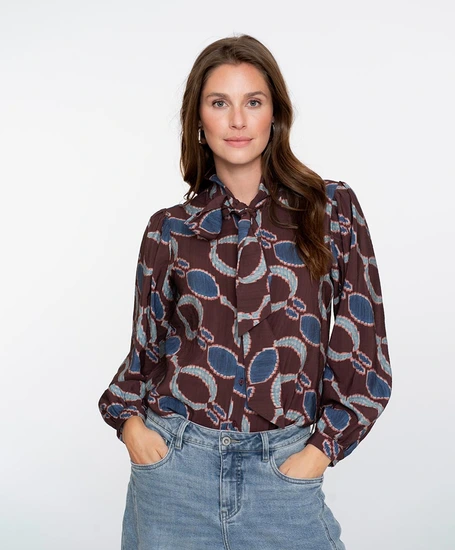 Geisha Blouse Allover Print