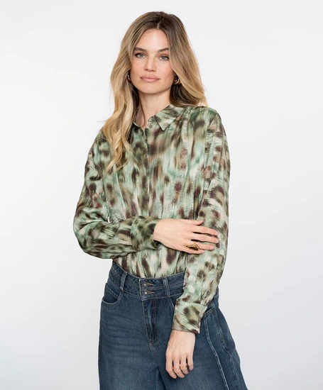 Geisha Blouse Allover Print