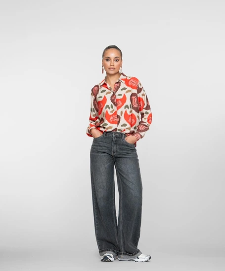 Geisha Blouse Allover Print