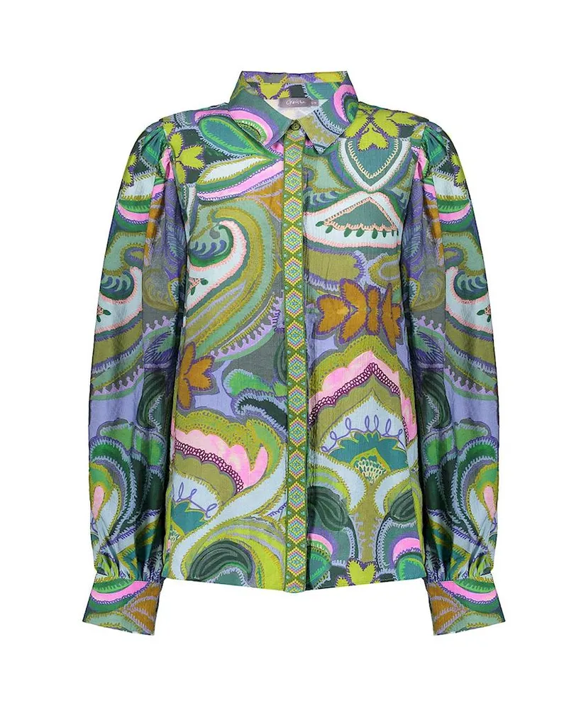 Geisha Blouse Allover Print