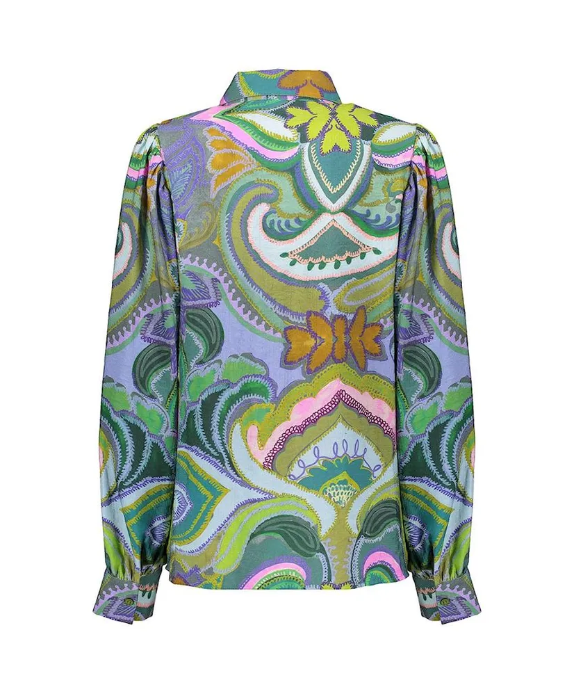 Geisha Blouse Allover Print