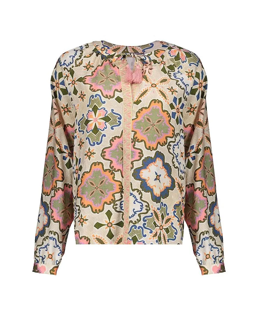 Geisha Blouse Allover Print