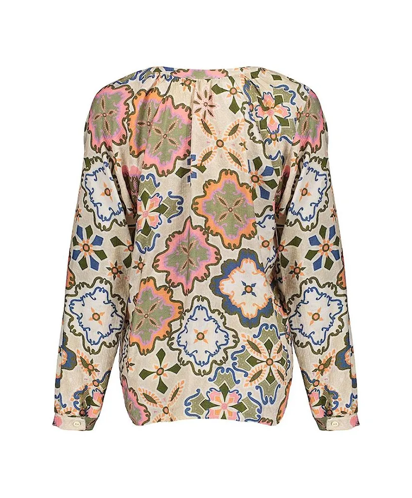 Geisha Blouse Allover Print