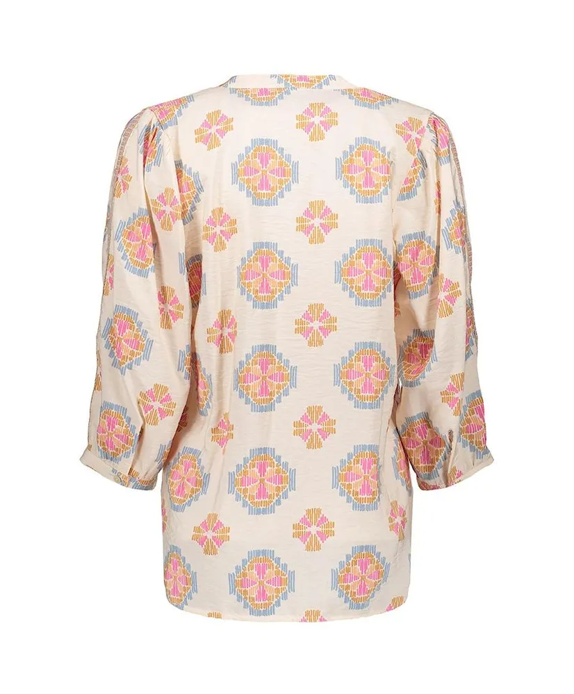 Geisha Blouse Allover Print