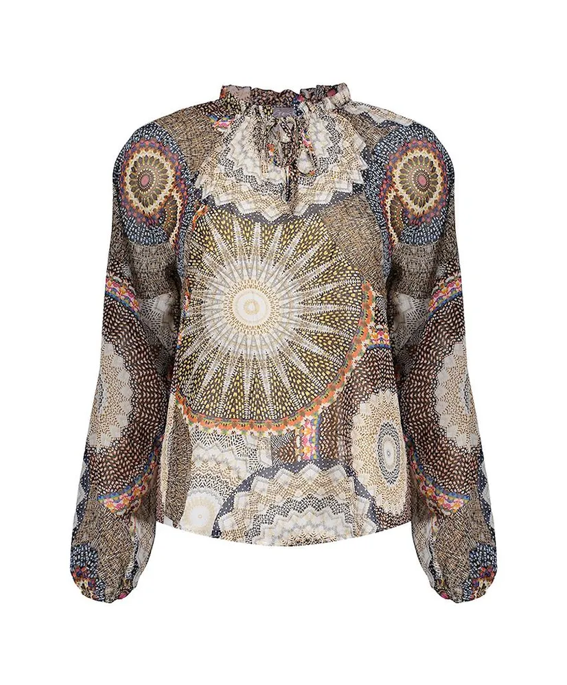 Geisha Blouse Allover Print