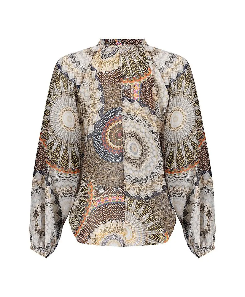 Geisha Blouse Allover Print