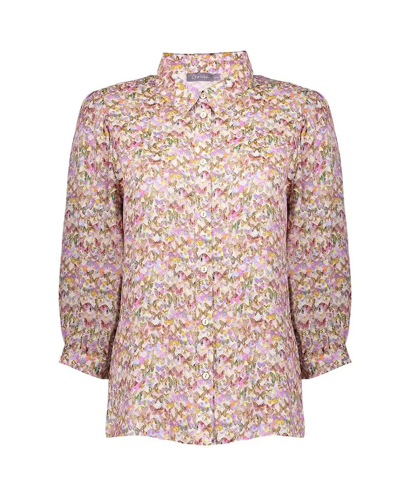Geisha Blouse Allover Print