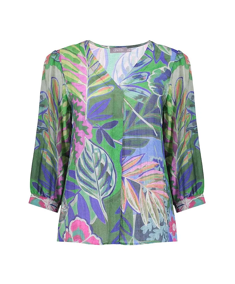 Geisha Blouse Allover Print