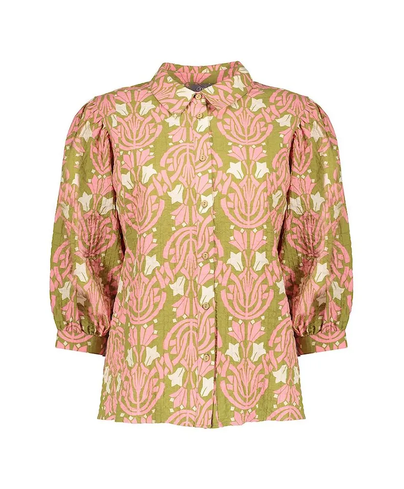Geisha Blouse Allover Print
