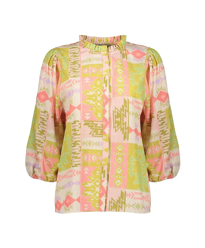 Geisha Blouse Allover Print