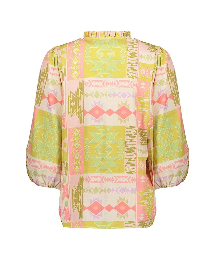 Geisha Blouse Allover Print