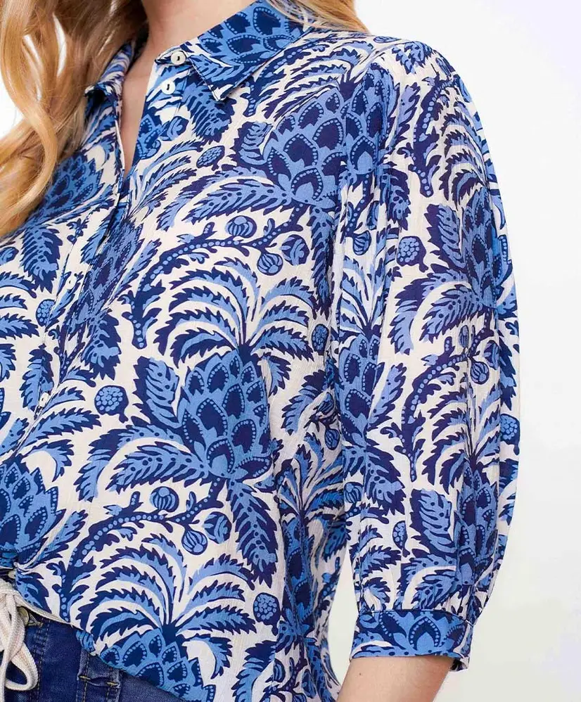 Geisha Blouse Allover Print