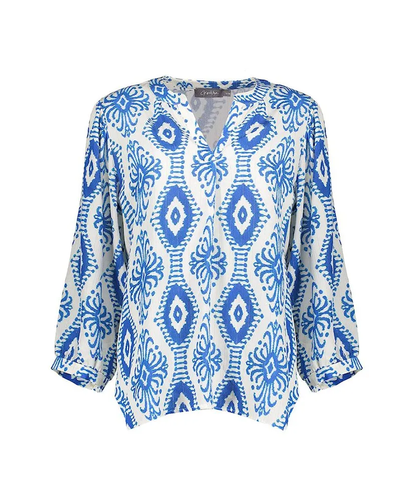 Geisha Blouse Allover Print