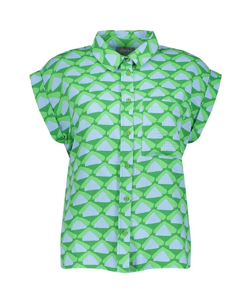 Geisha Blouse Allover Print