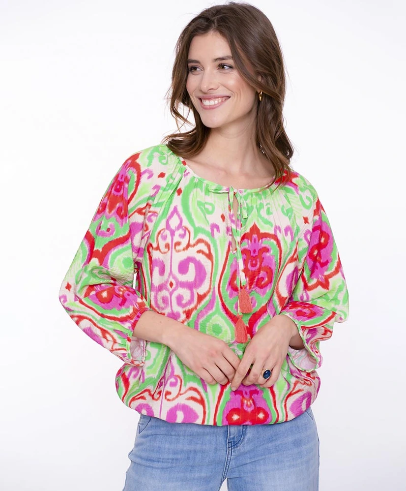 Geisha Blouse Allover Print