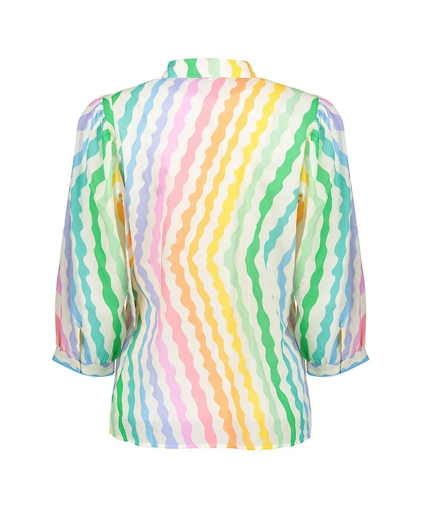 Geisha Blouse Allover Print