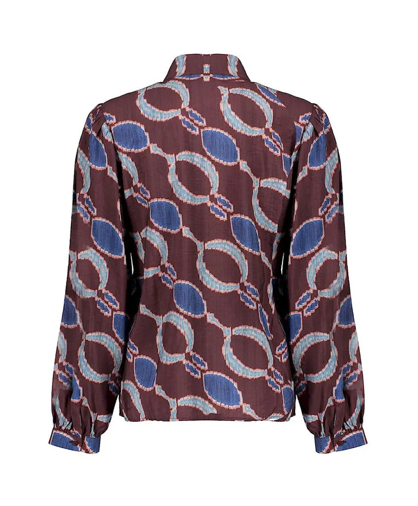 Geisha Blouse Allover Print