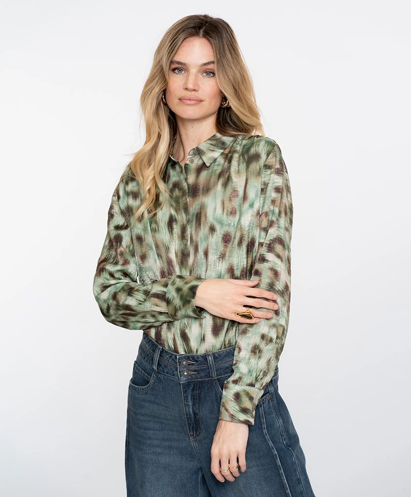 Geisha Blouse Allover Print