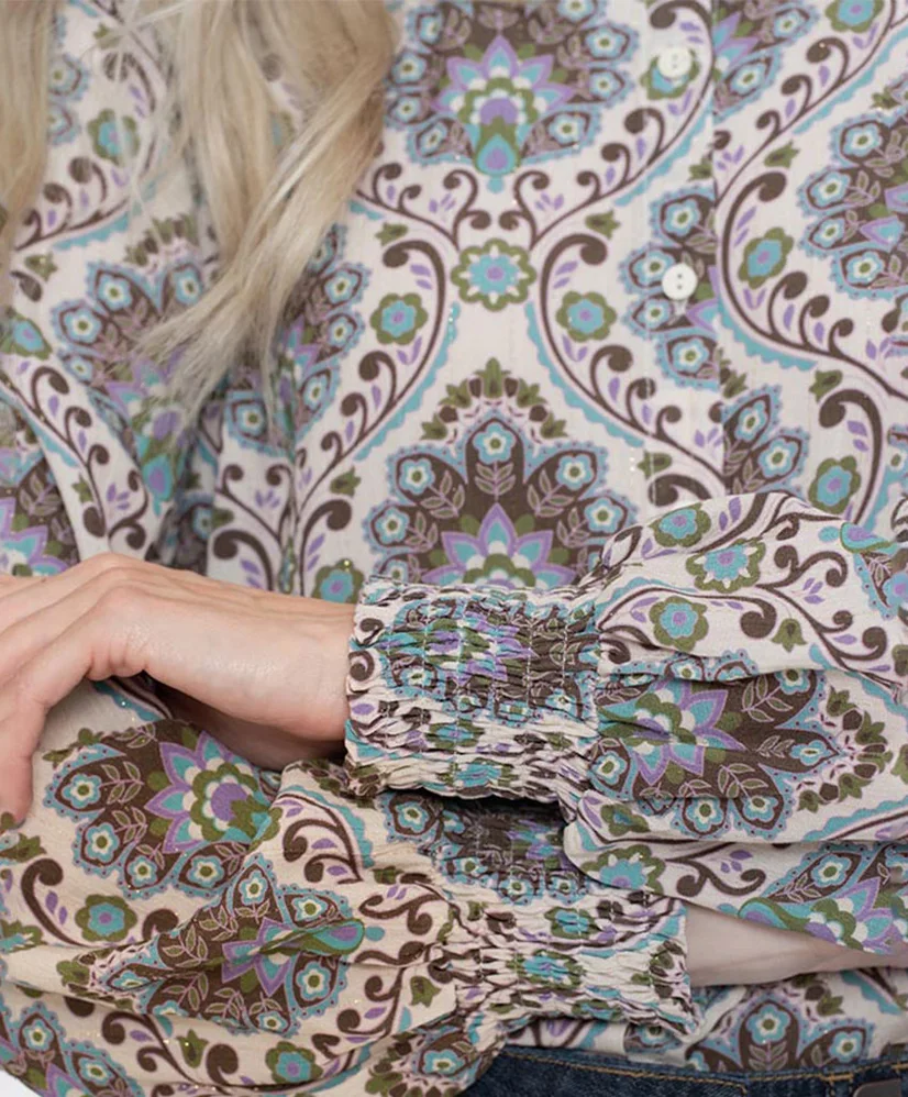 Geisha Blouse Allover Print