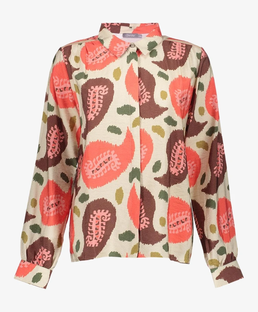 Geisha Blouse Allover Print