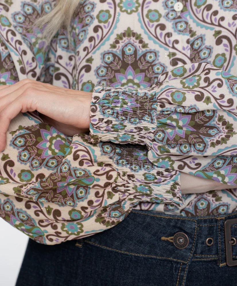 Geisha Blouse Allover Print