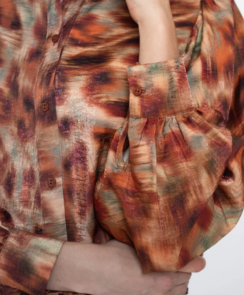 Geisha Blouse Allover Print