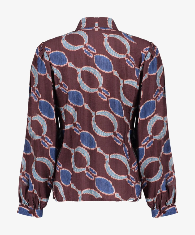 Geisha Blouse Allover Print