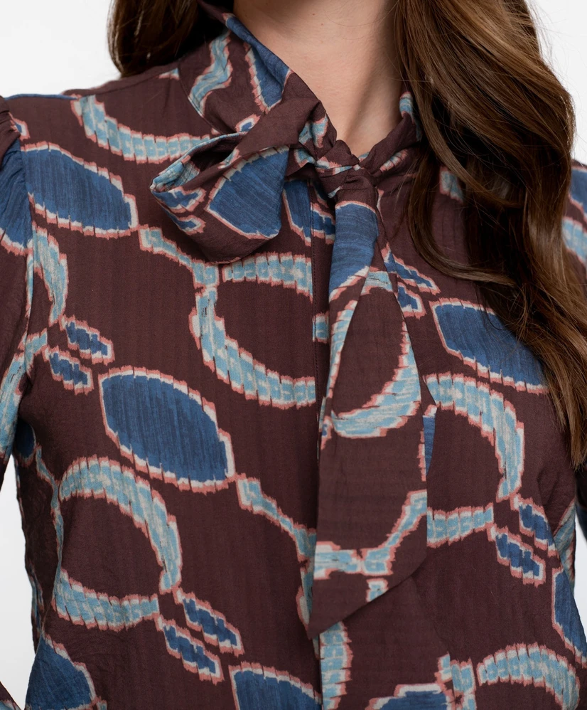 Geisha Blouse Allover Print