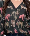 Geisha Blouse Animals