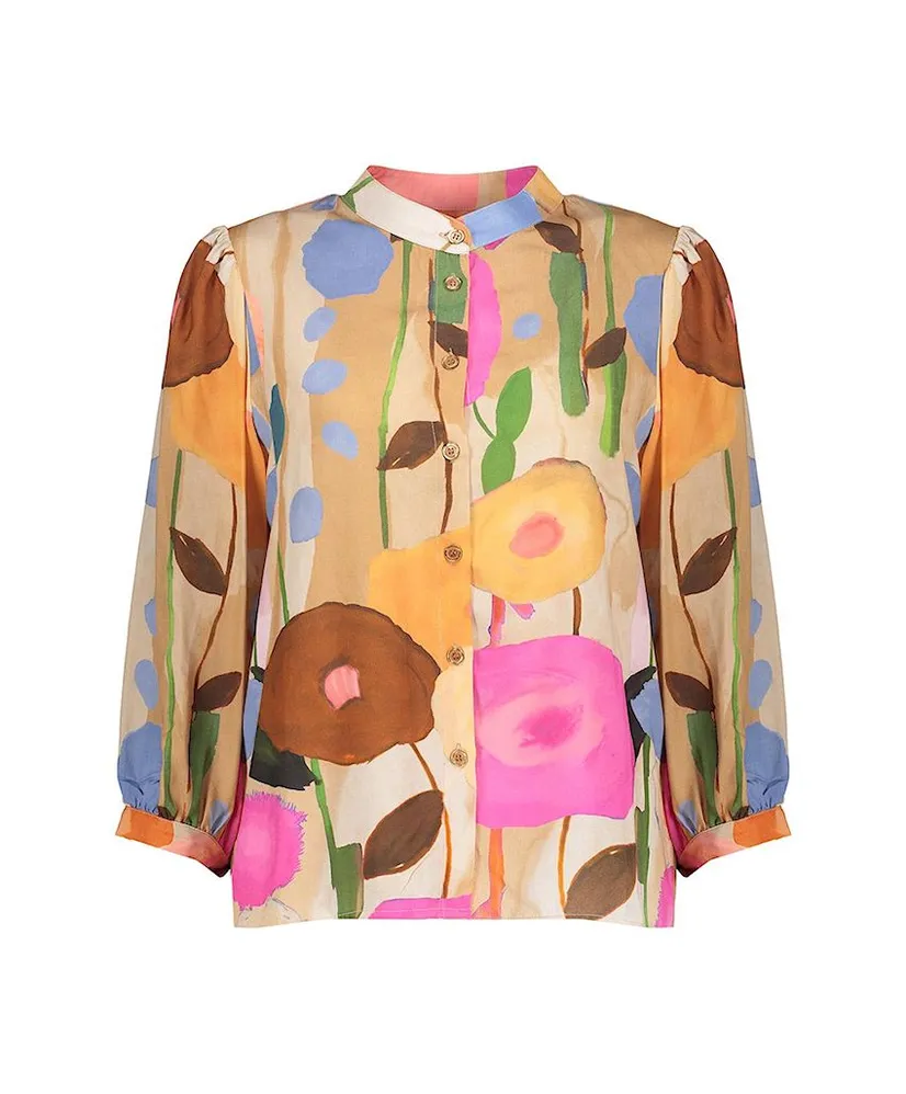 Geisha Blouse Big Flower