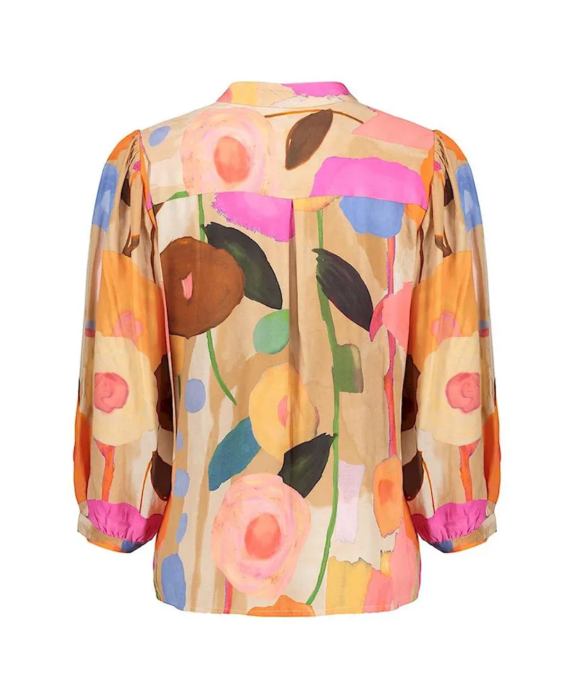 Geisha Blouse Big Flower