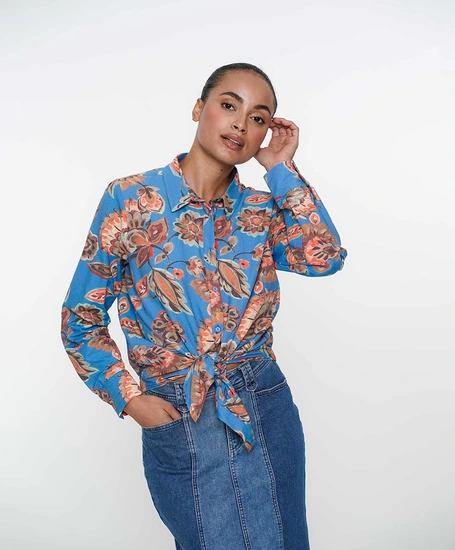 Geisha Blouse Bloemenprint