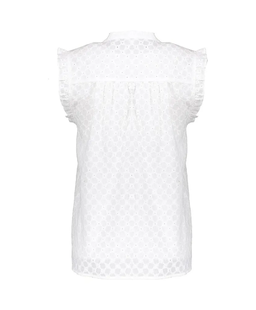 Geisha Blouse Broderie Angles