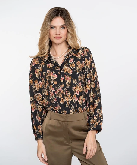 Geisha Blouse Flowers