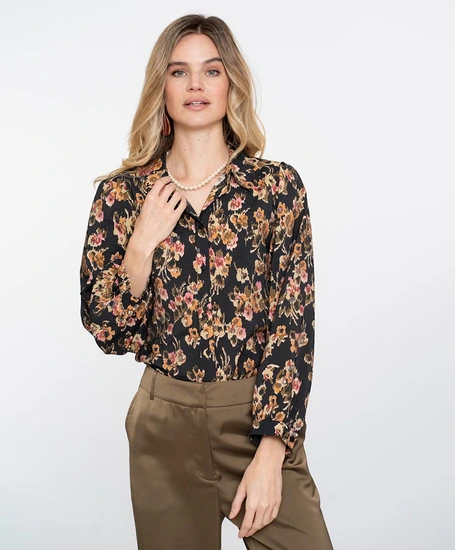 Geisha Blouse Flowers