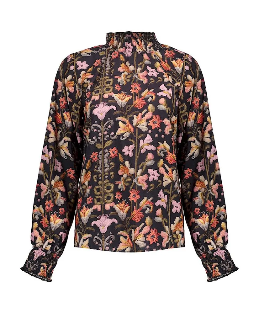 Geisha Blouse Flowers