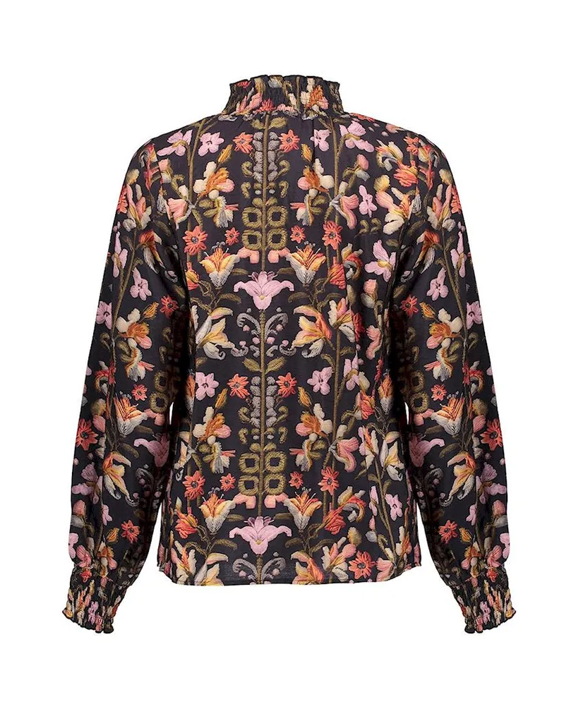 Geisha Blouse Flowers