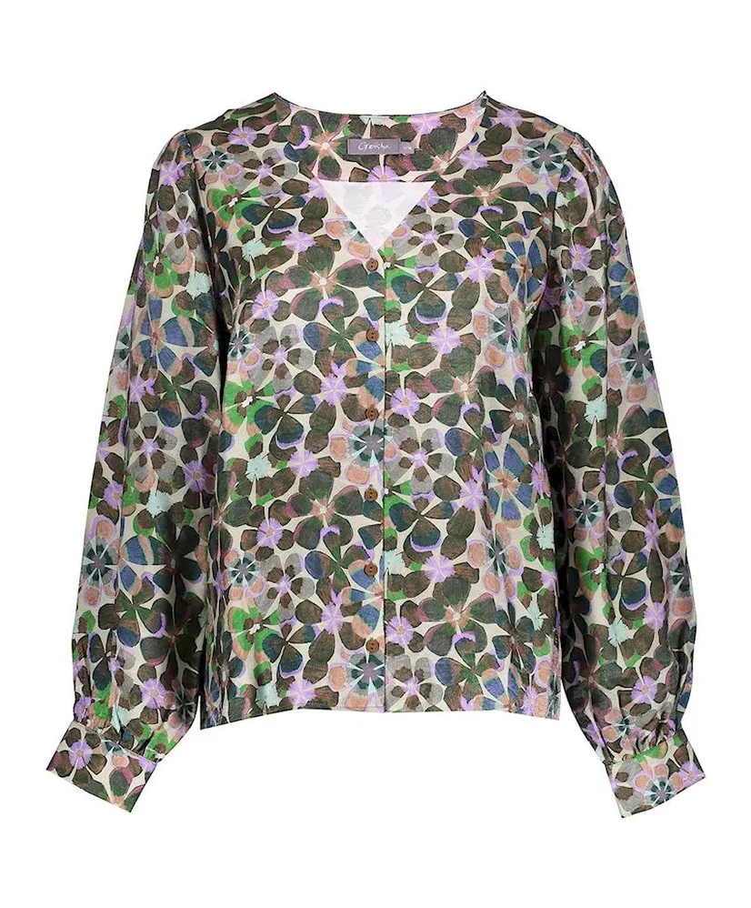 Geisha Blouse Flowers