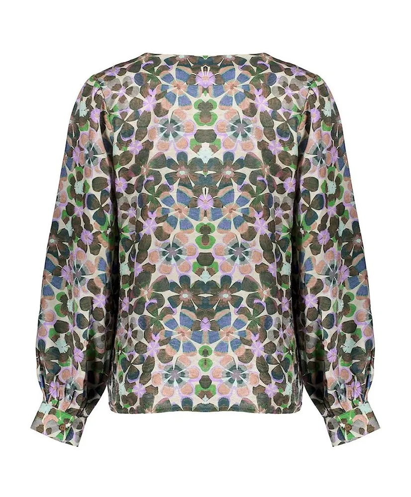 Geisha Blouse Flowers