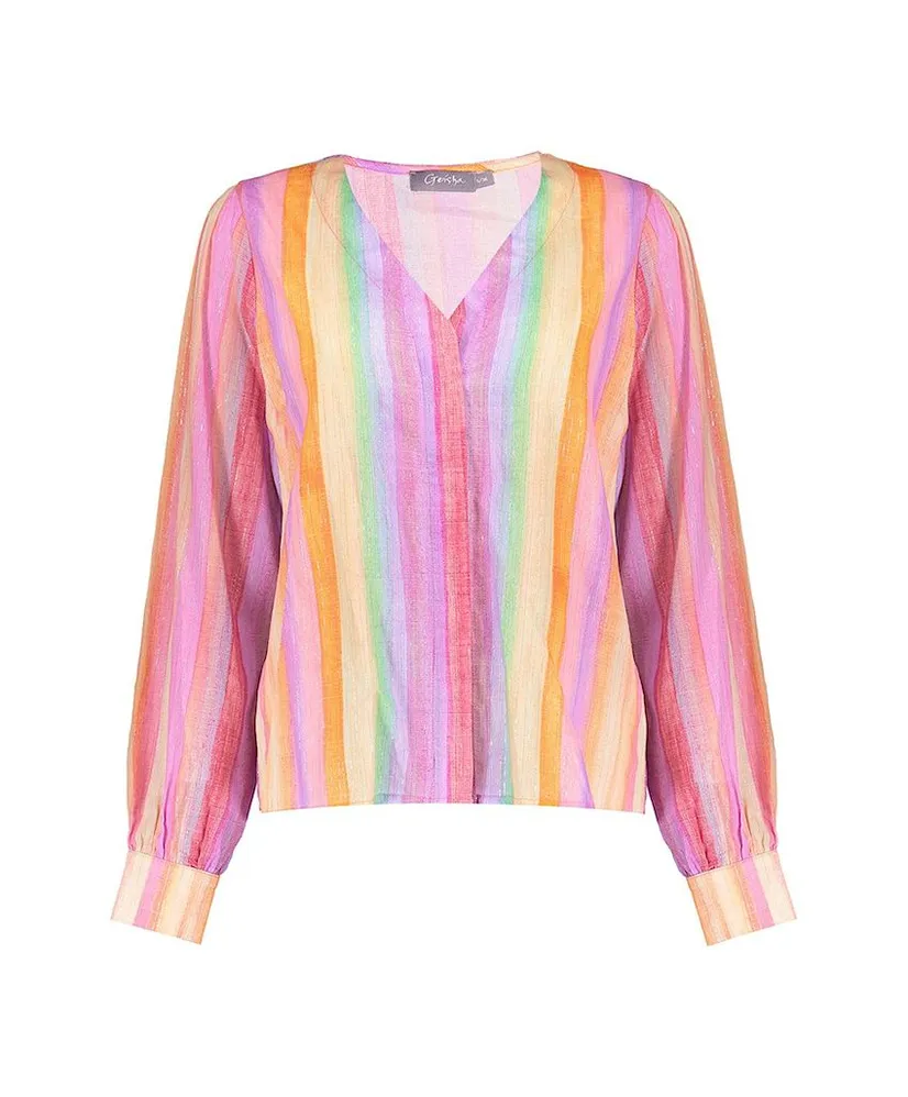 Geisha Blouse Gestreept