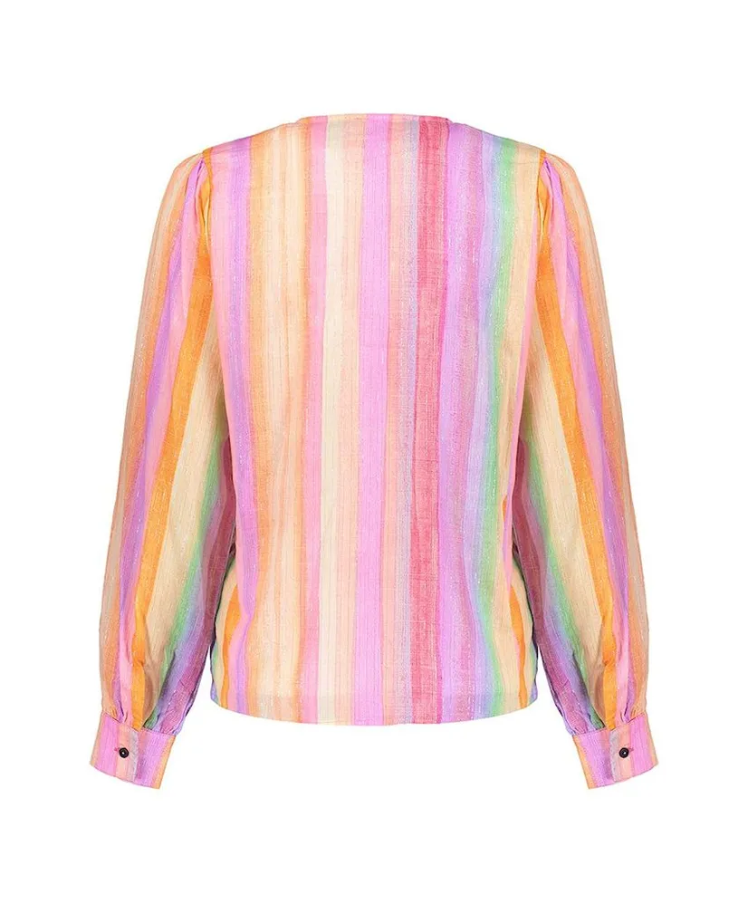 Geisha Blouse Gestreept