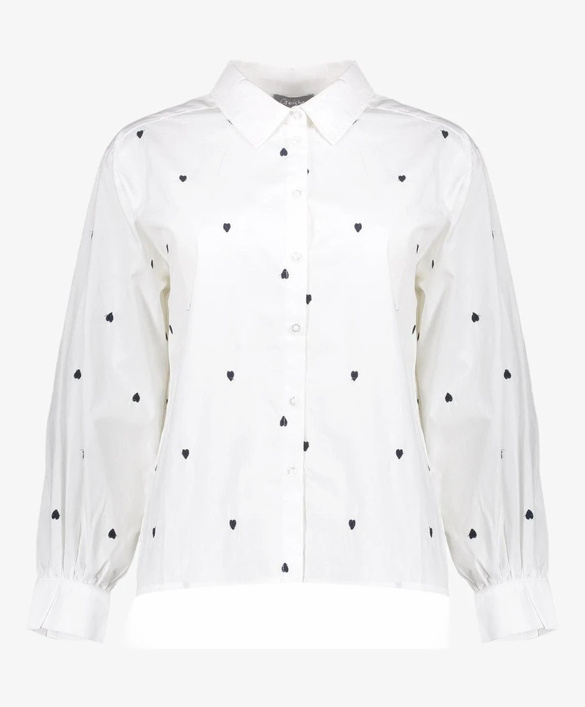 Geisha Blouse Hearts