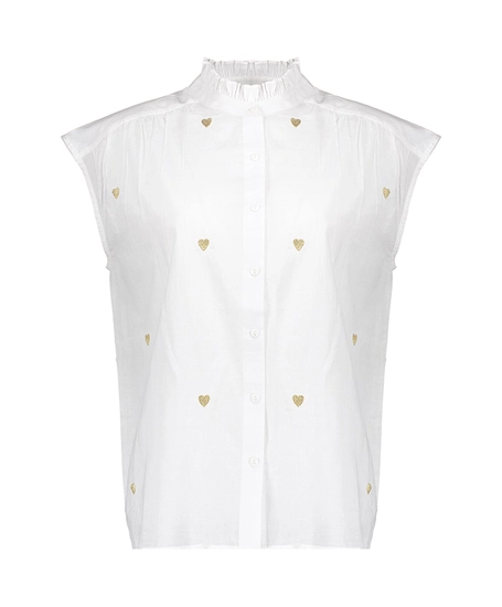 Geisha Blouse Lurex Hearts