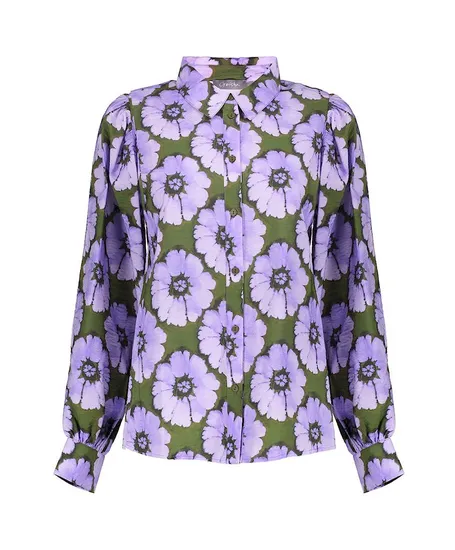 Geisha Blouse Print Flowers