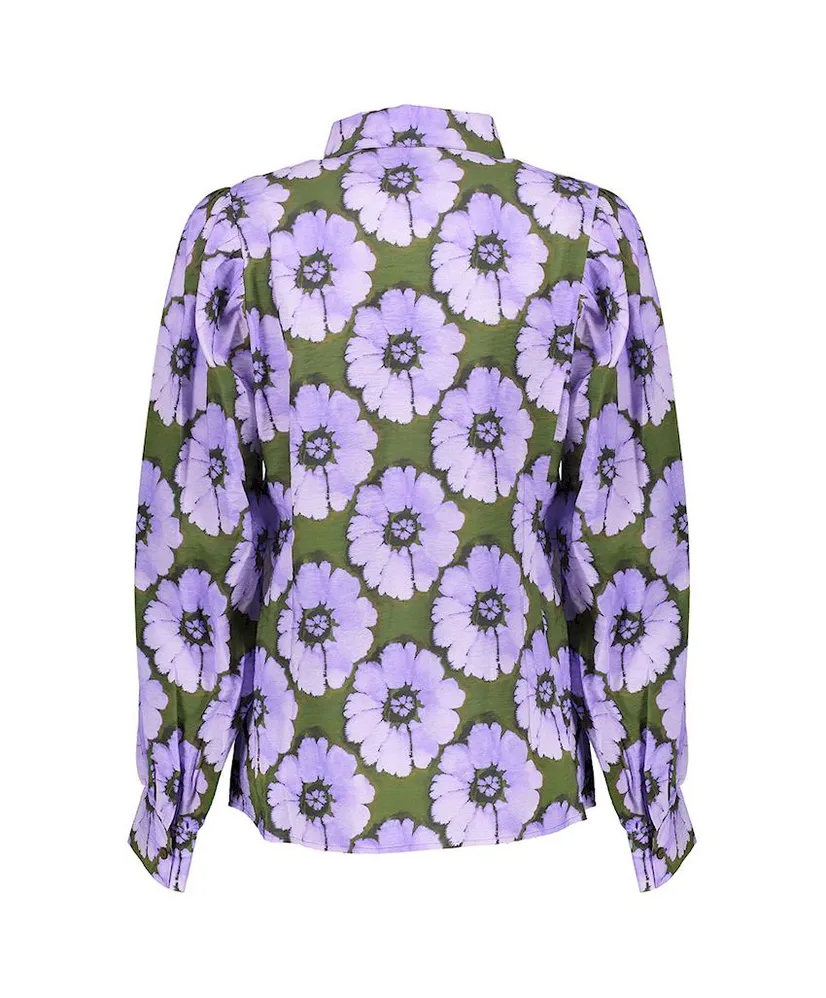 Geisha Blouse Print Flowers