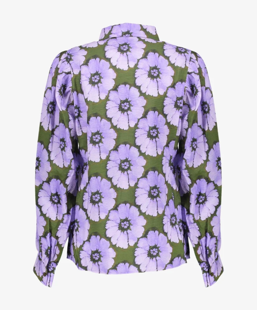 Geisha Blouse Print Flowers